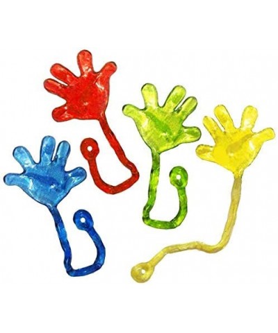 36 Sticky Hands Multicolored Stretchable Vinyl Sticky Hands and Feet Toy Holiday Birthday Party Favor Stocking Stuffer Fun Wa...