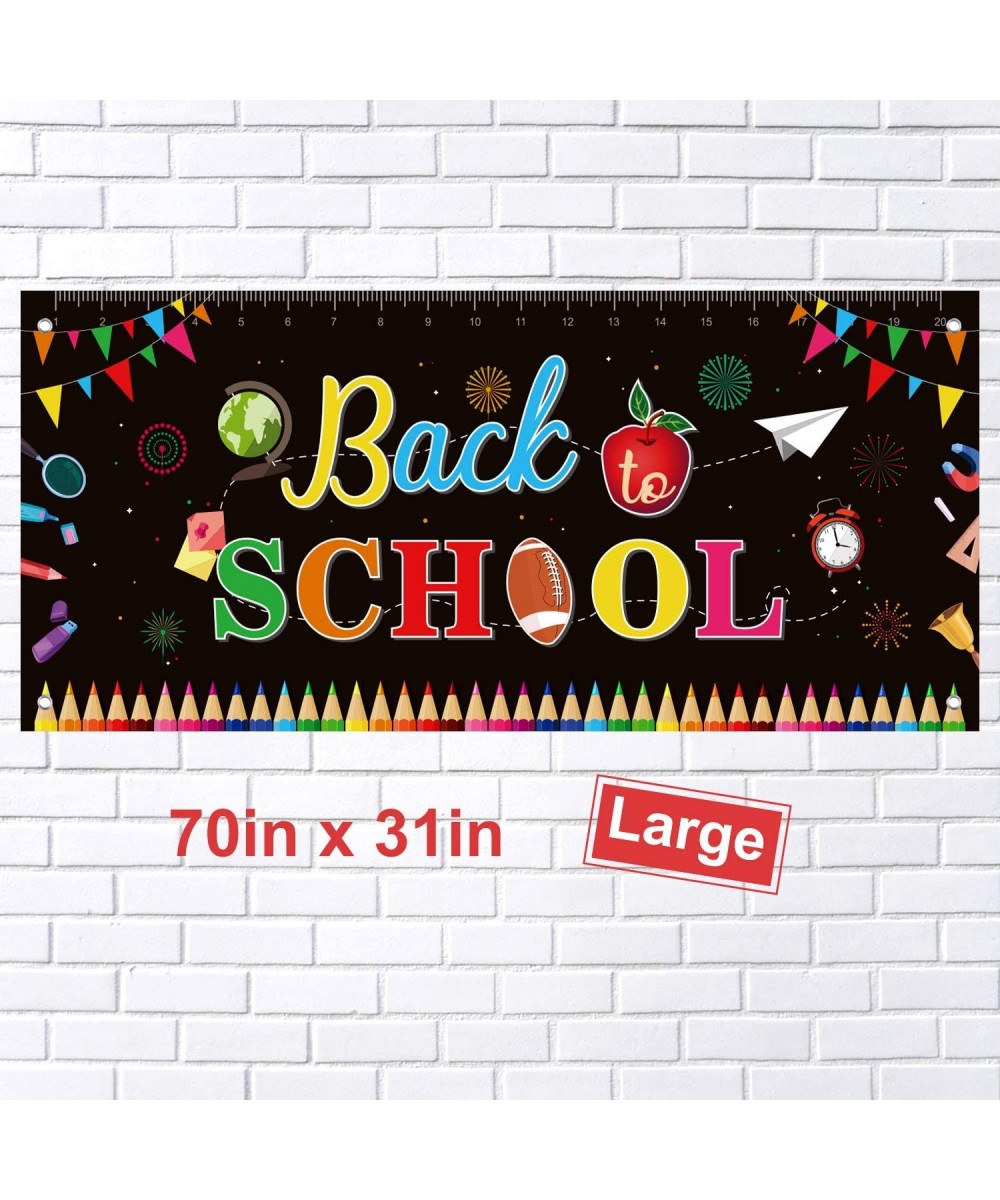 Welcome Back to School Banner First Day of School Banner Large Fabric Banner Teacher Banner for Back to School Party Decorati...