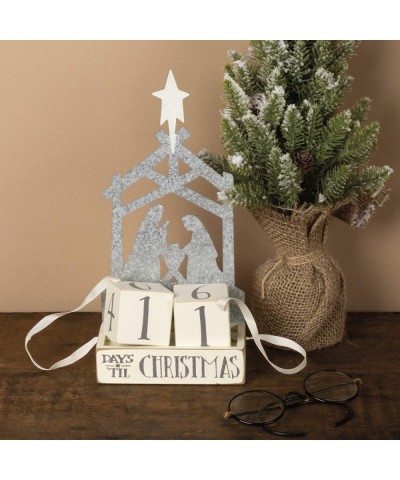 Christmas Countdown Wood Blocks Set- Nativity- 3 Piece - C217YTN9IN6 $11.80 Nativity