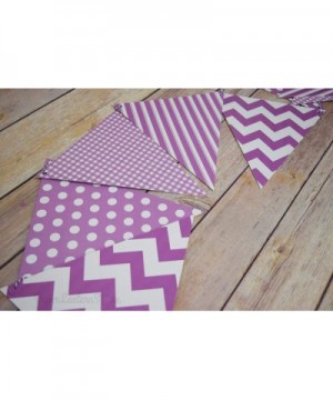 Violet/Orchid Mix Pattern Triangle Flag Pennant Banner Decoration (11FT) - Violet / Orchid Mix - CU11ZCBR2EL $3.89 Banners & ...