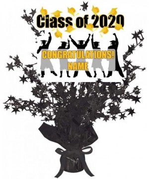 2020 Yellow Black Graduation Custom Centerpiece (Each) - Yellow-black - CW195UW4YOG $15.01 Centerpieces