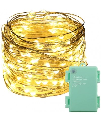 Battery Powered Led String Light-200 LED Indoor Outdoor Starry String Lights Waterproof Battery Operated on 66 Ft Silver Wire...