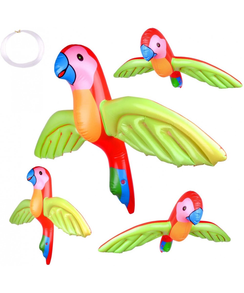 4PCS Inflatable Parrot Inflatable Flying Parrot Decorations for Hawaii Luau Tropical Summer Pool party Decoration Child Infla...