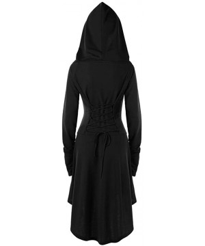 Women Casual Irregular Hood Sweatshirt Ladies Hooded Pullover Blouse Tops - Black 1 - CD192QY5C65 $23.43 Party Packs