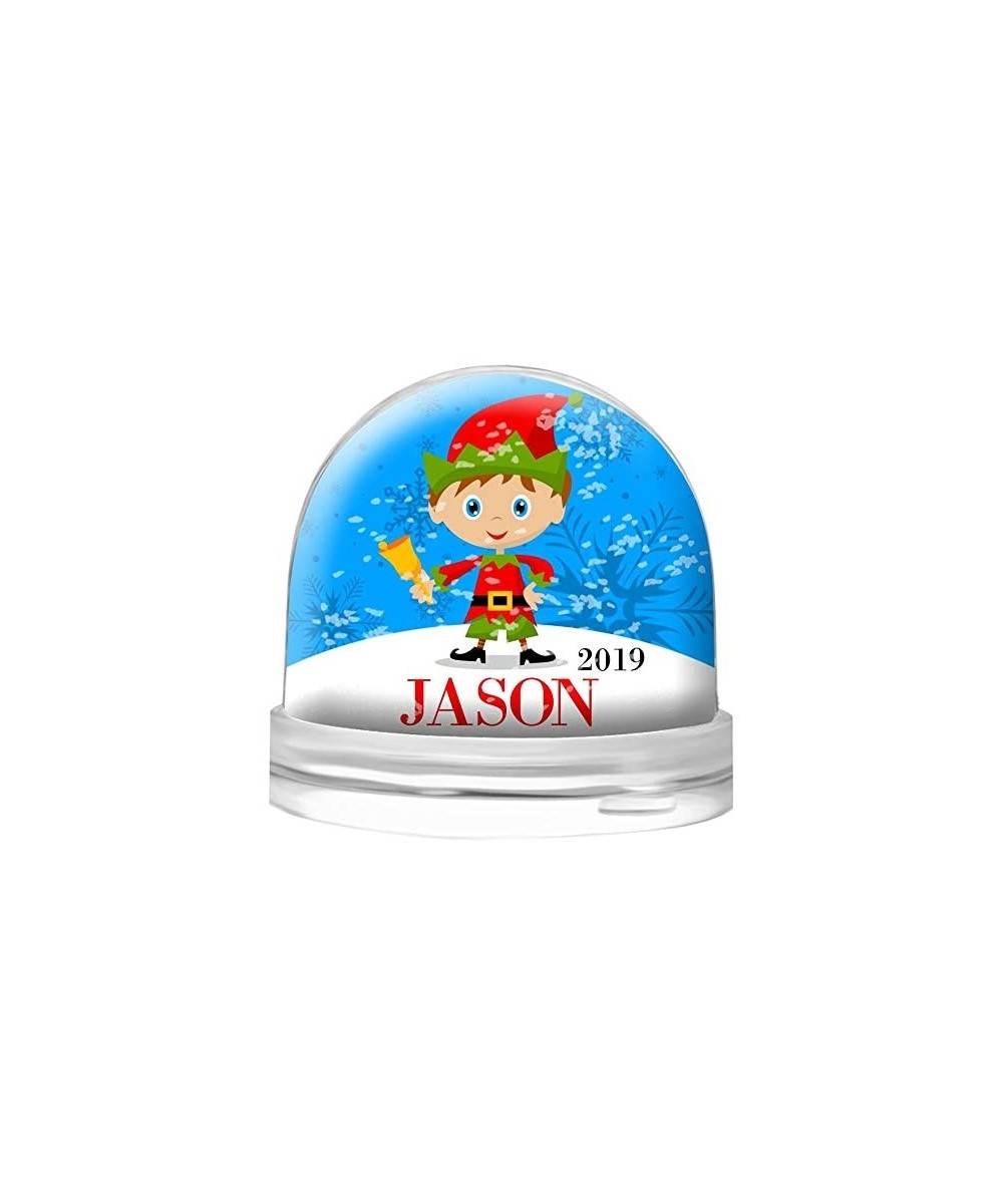 Snow Globe Personalized for Kids and Adults Young at Heart - Clear Acrylic Dome - Your Choice of White Snow or Red Hearts - S...