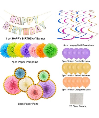 Birthday Decorations for Women and Girl - Happy Birthday Decorations Sets Gift for 18th 19th 20th 21st 24th 25th 26th 30th 35...