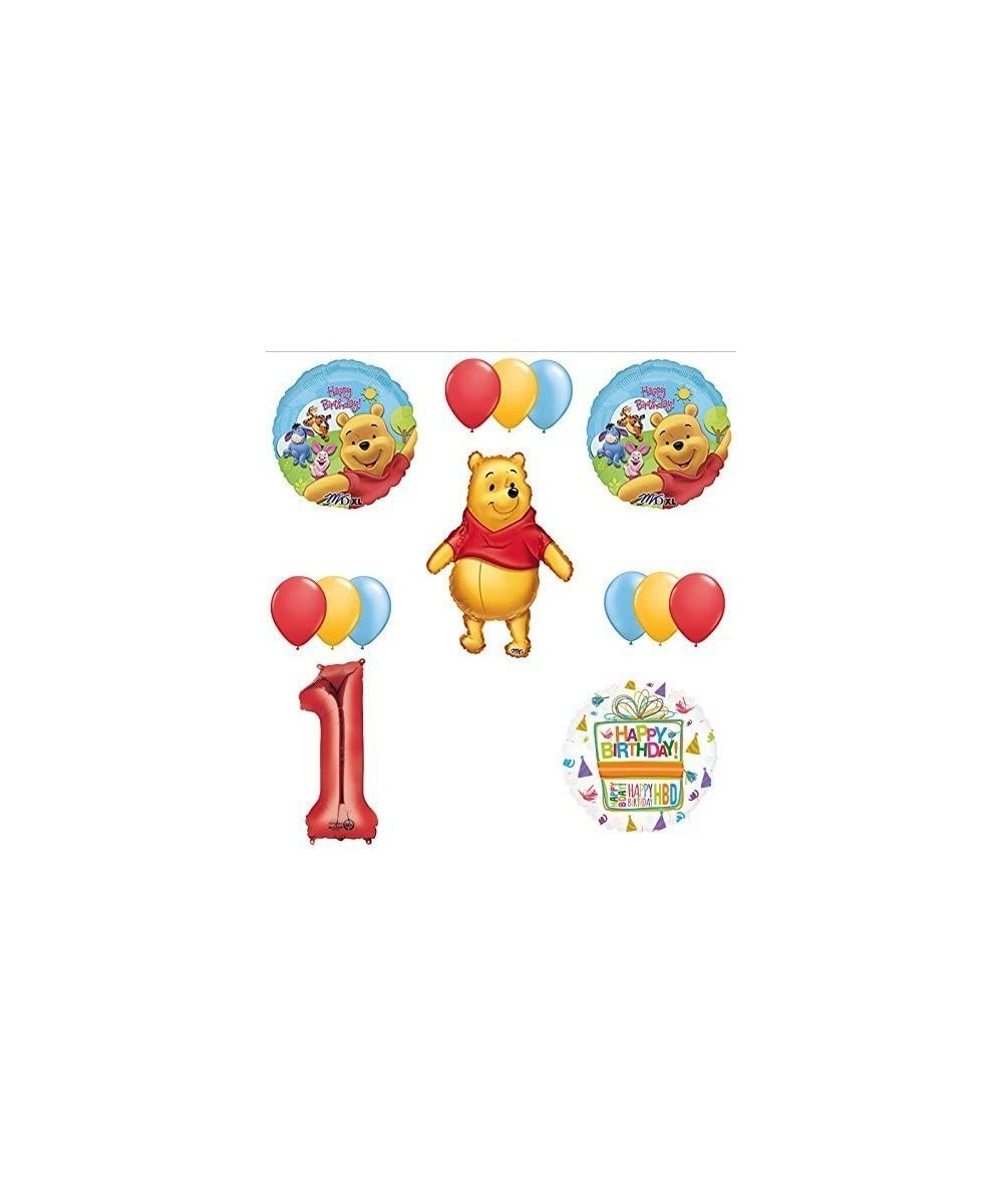 Winnie The Pooh 1st First Birthday Party Supplies and Balloon Bouquet Decorations - C2187AT890C $15.33 Balloons