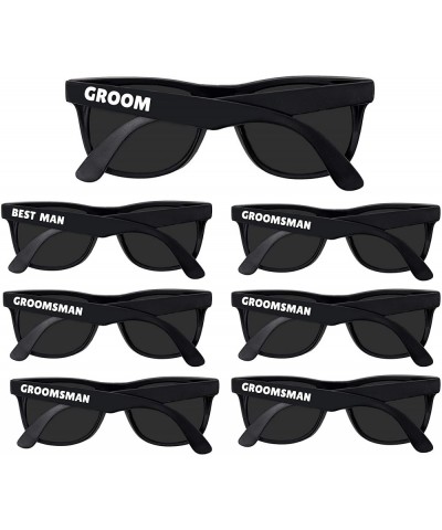 Bachelor Party Supplies - Bulk Wedding Sunglasses for Team Groom. The Groom- Best Man- Groomsman Bachelor Party Favor (7) - C...