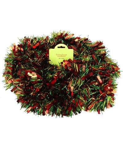 4 Metre Chunky/Fine Christmas Tinsel - Christmas Decoration Tinsel (Red/Green/Gold) - Red/Green/Gold - CB115D1ALUL $12.35 Tinsel