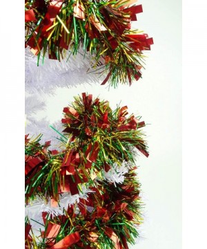 4 Metre Chunky/Fine Christmas Tinsel - Christmas Decoration Tinsel (Red/Green/Gold) - Red/Green/Gold - CB115D1ALUL $12.35 Tinsel