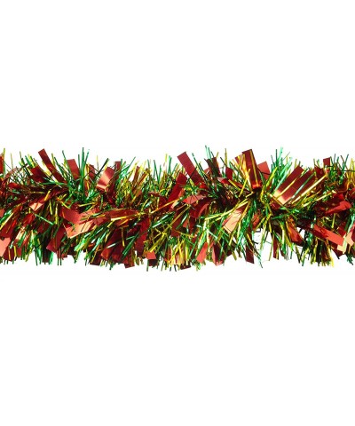 4 Metre Chunky/Fine Christmas Tinsel - Christmas Decoration Tinsel (Red/Green/Gold) - Red/Green/Gold - CB115D1ALUL $12.35 Tinsel