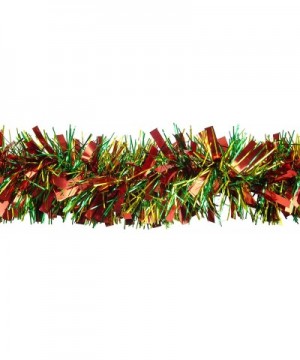 4 Metre Chunky/Fine Christmas Tinsel - Christmas Decoration Tinsel (Red/Green/Gold) - Red/Green/Gold - CB115D1ALUL $12.35 Tinsel