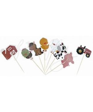 Animal Farm 48 Cupcake Toppers Baby Shower Decorations Party Cake Decorating Supplies First Birthday Decorations Kids Childre...