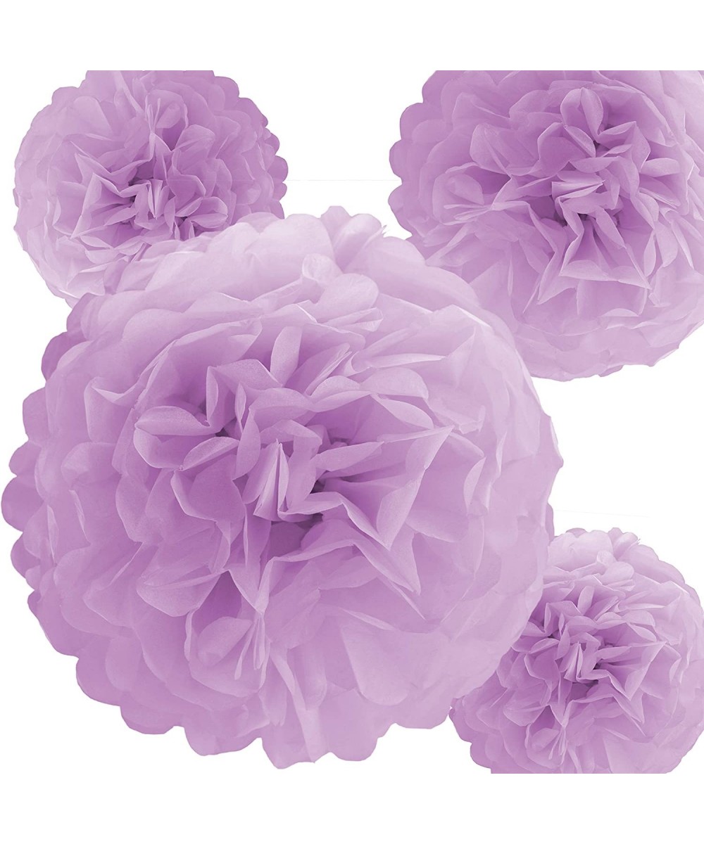 Tissue Paper Pom Poms for Weddings- Showers- Parties and Decorations (Lavender- 6 Inch (5 Pack)) - Lavender - C518XGKL2TQ $5....