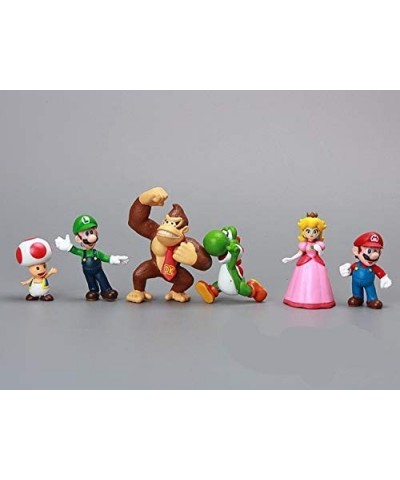 18 Pcs Super Mario Brothers Cake Topper Figures Toy Set -Kids Birthday Party Cake Decoration Supplies - CU18A35Y87S $16.42 Ca...