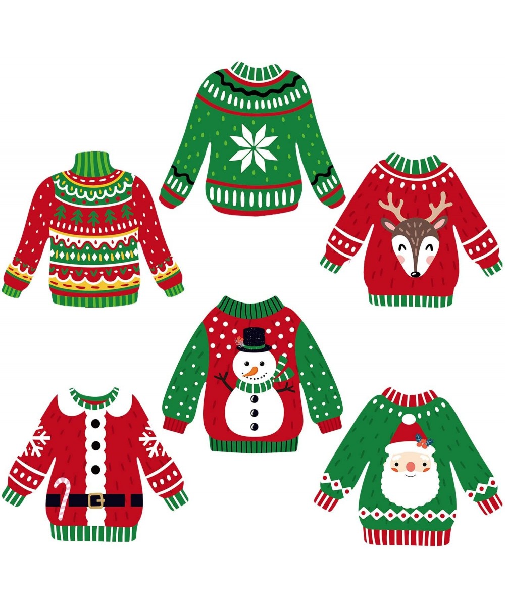 Ugly Sweater Party Decorations Ugly Christmas Cutouts Holiday Party Decor Ugly Sweater Shaped Paper DIY Cut-Outs - CW18ZW3RR7...