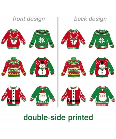 Ugly Sweater Party Decorations Ugly Christmas Cutouts Holiday Party Decor Ugly Sweater Shaped Paper DIY Cut-Outs - CW18ZW3RR7...