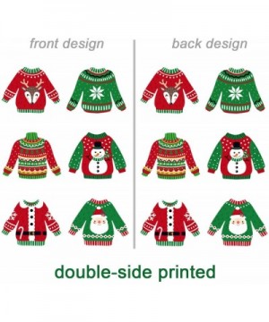 Ugly Sweater Party Decorations Ugly Christmas Cutouts Holiday Party Decor Ugly Sweater Shaped Paper DIY Cut-Outs - CW18ZW3RR7...