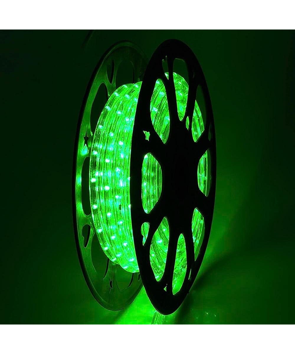 Upgraded 50 FT Green 2 Wire LED Rope Light Christmas Halloween Home Holiday Valentines Party Disco Restaurant Cafe Decor - Gr...