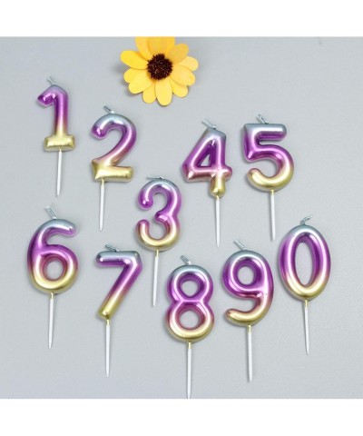 2.76" Large Birthday Candles 1st One Year Cake Baby Roman Cool Number Candle No 1 9 18 21 30 40 50 60 70 Cake Topper Numeral ...