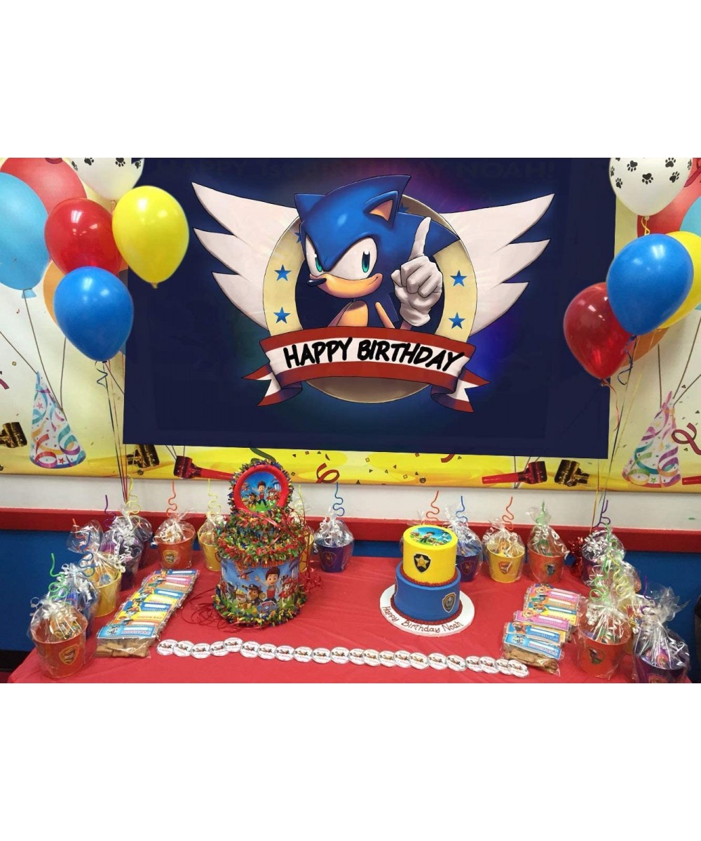 The Hedgehog Party Supplies- Backdrop for Birthday Party and Kids Video Game Birthday Party Decoration (5x3ft) - C5199GX2T37 ...