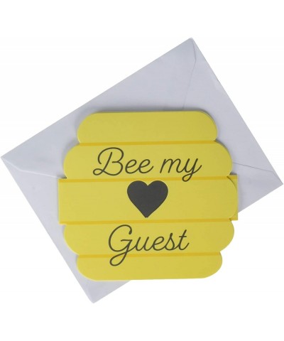 Bumblebee Baby Invitations- 4.5" x 4.5"- Multi-color - CS18R5H8KAC $6.34 Invitations