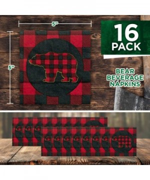 Buffalo Plaid Party Bundle - Dinner Plates and Napkins 5x5" - Great for Lumberjack Themed Events- Rustic Birthday Party- Fami...