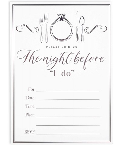 Wedding Rehearsal Invitations with Envelopes (5 x 7 in- White- 36 Pack) - C218YM75X82 $10.33 Invitations