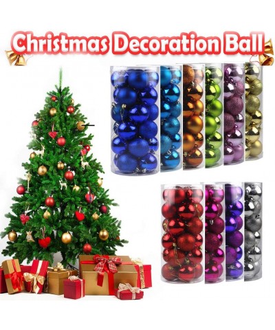 Colorful Christmas Balls Ornaments for Xmas Tree Shatterproof Christmas Tree Decorations Perfect Hanging Ball Decorative Ball...