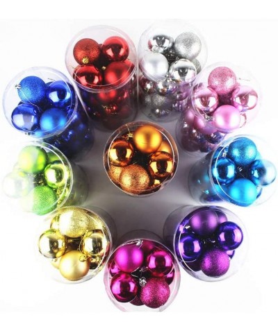 Colorful Christmas Balls Ornaments for Xmas Tree Shatterproof Christmas Tree Decorations Perfect Hanging Ball Decorative Ball...