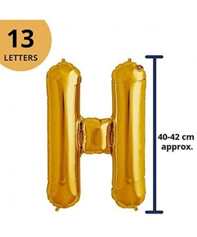 Happy Birthday Foil Balloons Banner - 16 inches 3D Lettering Inflatable Party & Event Decorations for Kids and Adults (Color ...