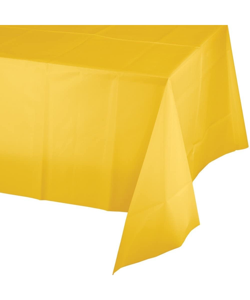 Touch of Color Plastic Table Cover- 54 by 108-Inch- School Bus Yellow - C11163Z5CDX $5.27 Tablecovers