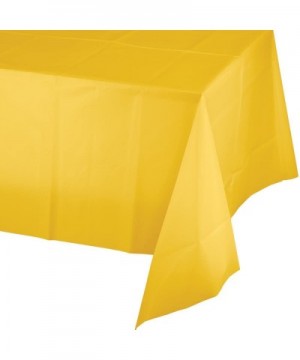 Touch of Color Plastic Table Cover- 54 by 108-Inch- School Bus Yellow - C11163Z5CDX $5.27 Tablecovers