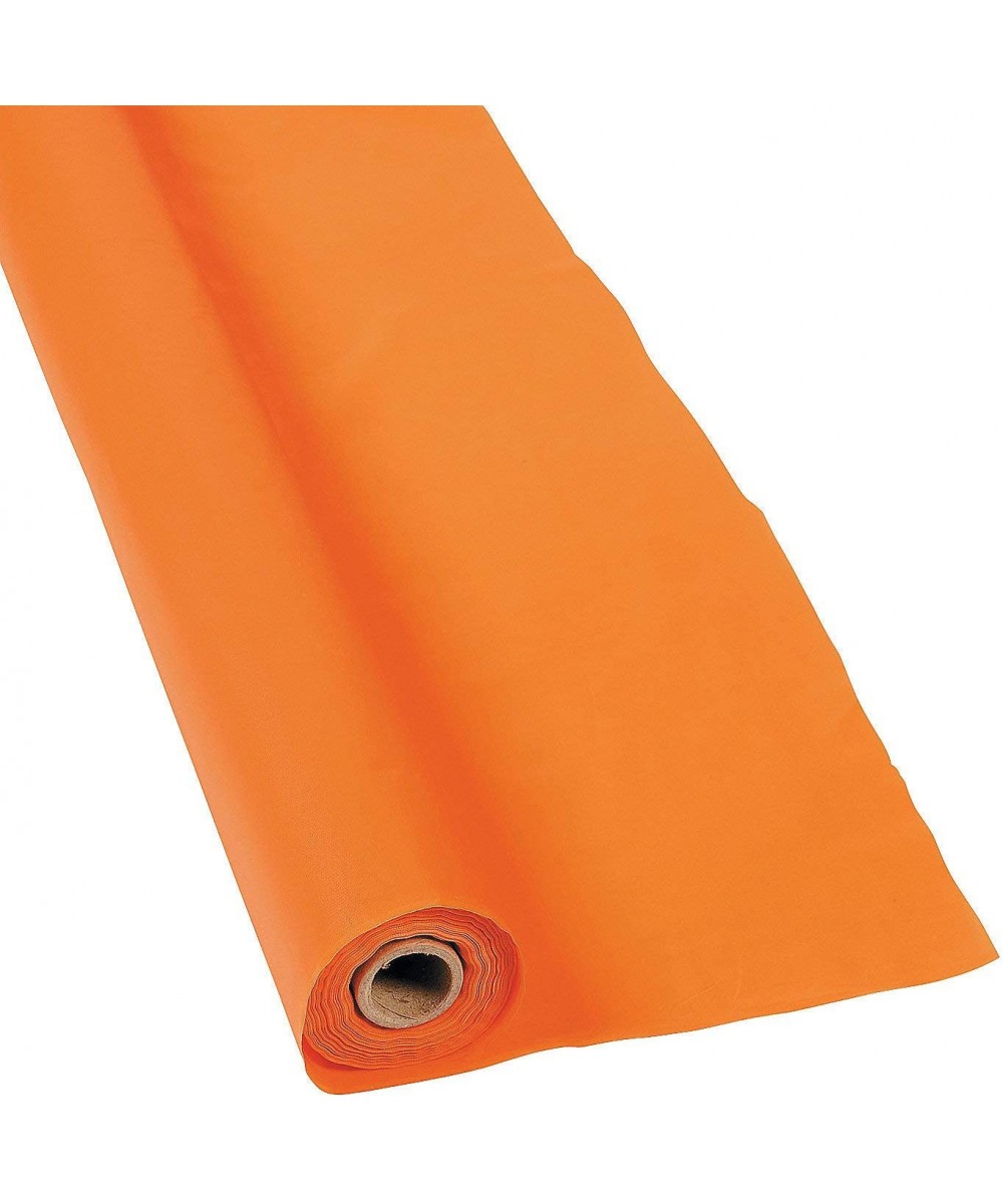 Disposable Orange Tablecloth Roll (40 x 100') - Party Supplies and Decoration - CU116ET6CIR $18.09 Tableware