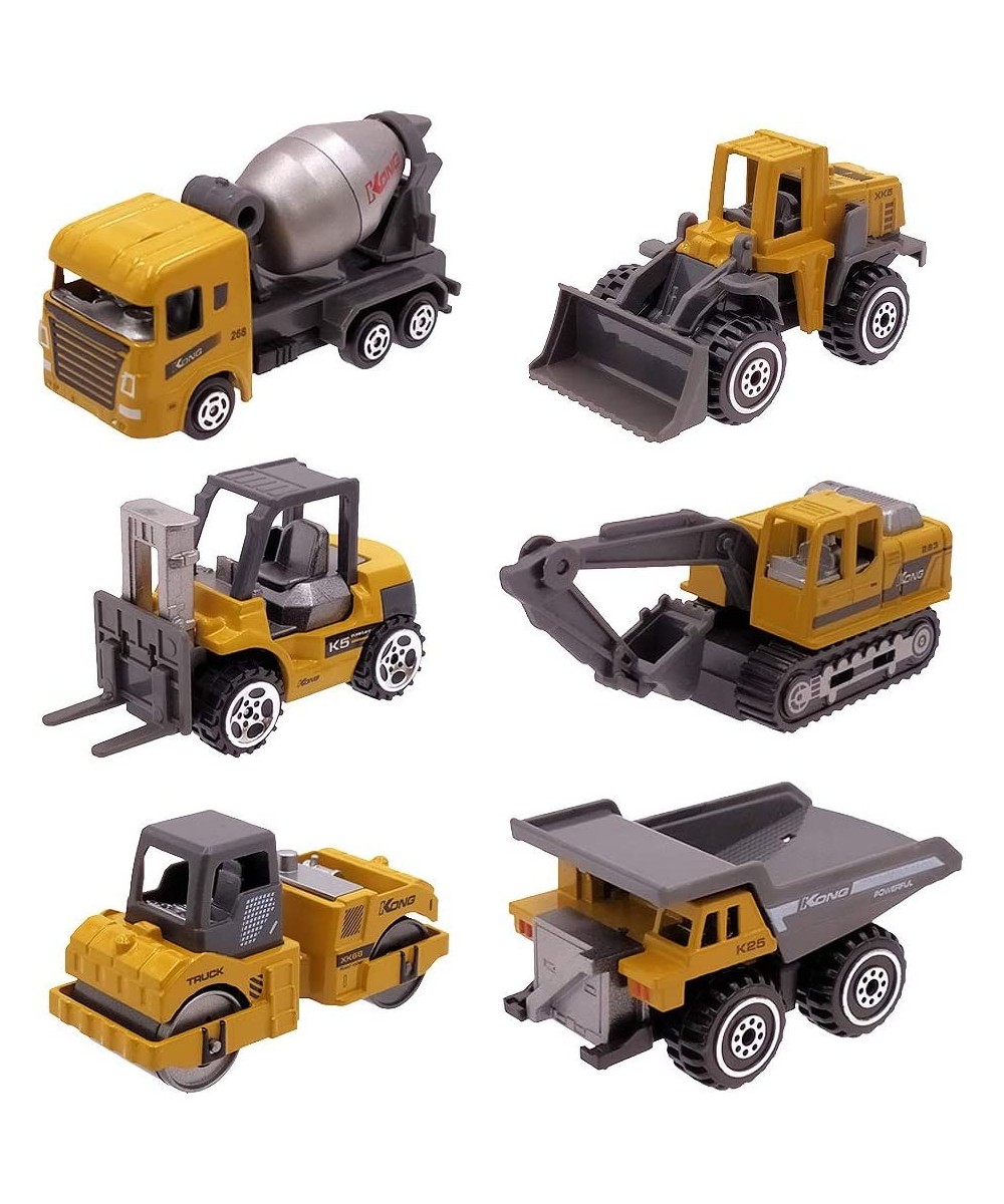 Kids Diecast Construction Vehicles Metal Engineering Cars Set Toys Play Trucks for Boys Age 2 3 4 Birthday Party Supplies Cak...