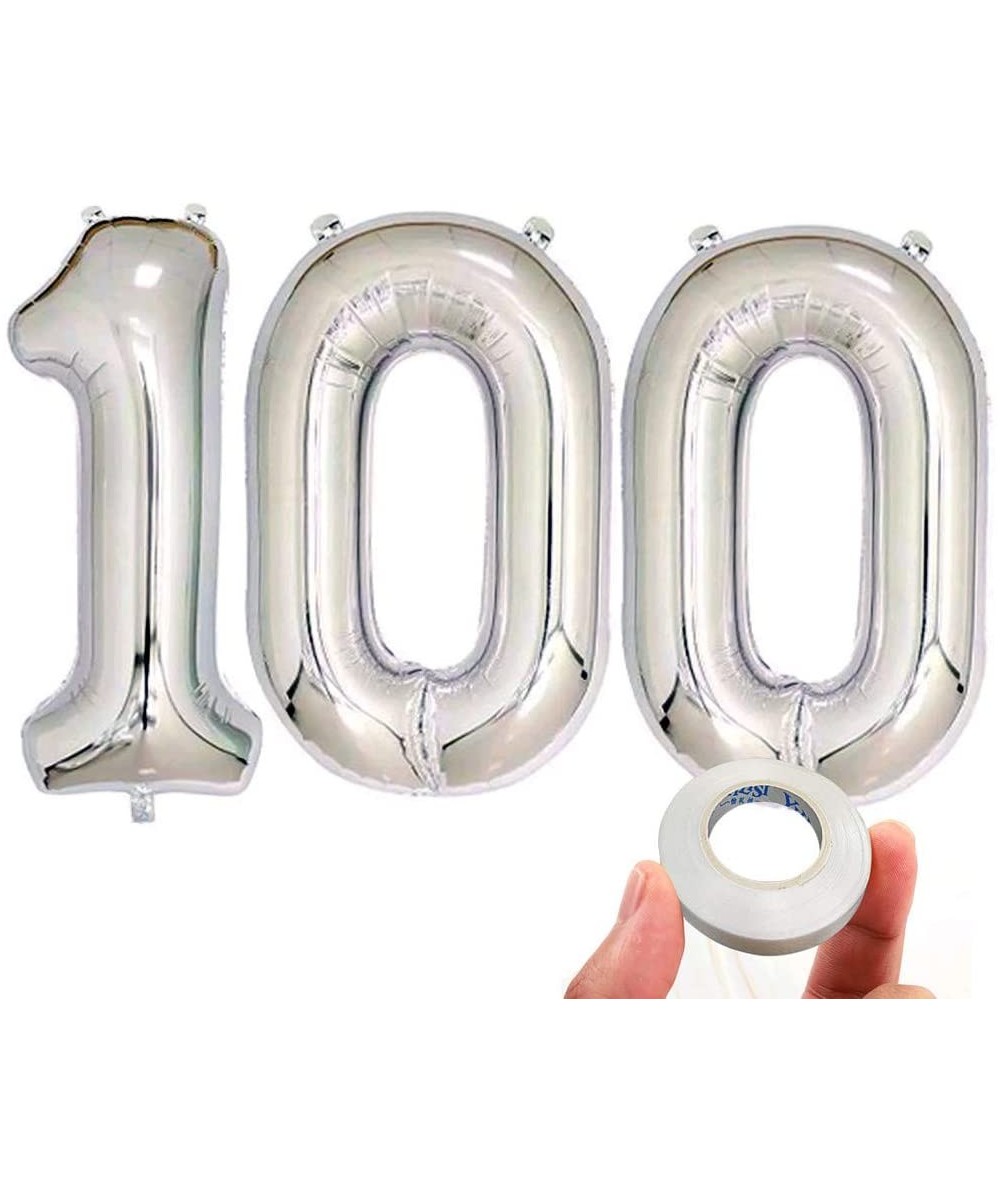 40 in Number 100 Balloons Silver Color - Silver - CW19DIGNZ4I $11.81 Balloons