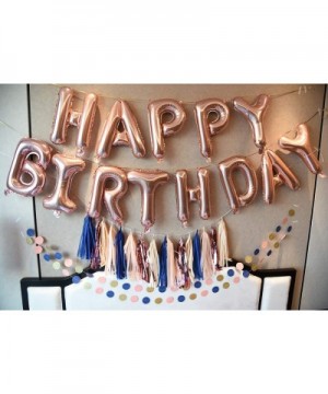 Birthday Party Decorations for Women Navy Rose Gold Champagne Peach Navy Peach Balloons HAPPY BIRTHDAY Balloon for Women's 30...