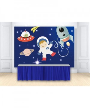 7x5ft Cartoon Outer Space Astronaut Birthday Backdrop for Baby Boy Baby Shower Kids 1st Birthday Party Universe Planet Photo ...
