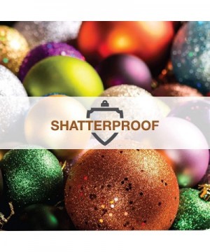 Shatterproof Jet Shiny Ball Ornaments- 32 per Box- 3"- Black - Black - CA116E9ITLP $35.75 Ornaments