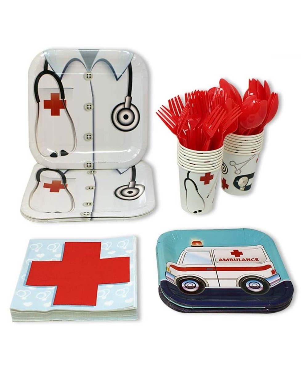 Doctor Party Packs (113+ Pieces for 16 Guests!)- Doctor Party Supplies- Nurse Graduation- Birthday - CV12NU31YJB $15.15 Party...