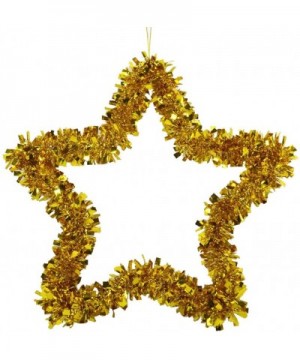 Shining Christmas Wreath Ornament Wall Hanging Decorations Pendant Party Star Festival Accessories - B - CF19K957U37 $6.39 Swags