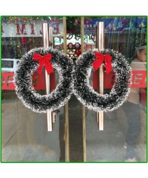 Shining Christmas Wreath Ornament Wall Hanging Decorations Pendant Party Star Festival Accessories - B - CF19K957U37 $6.39 Swags