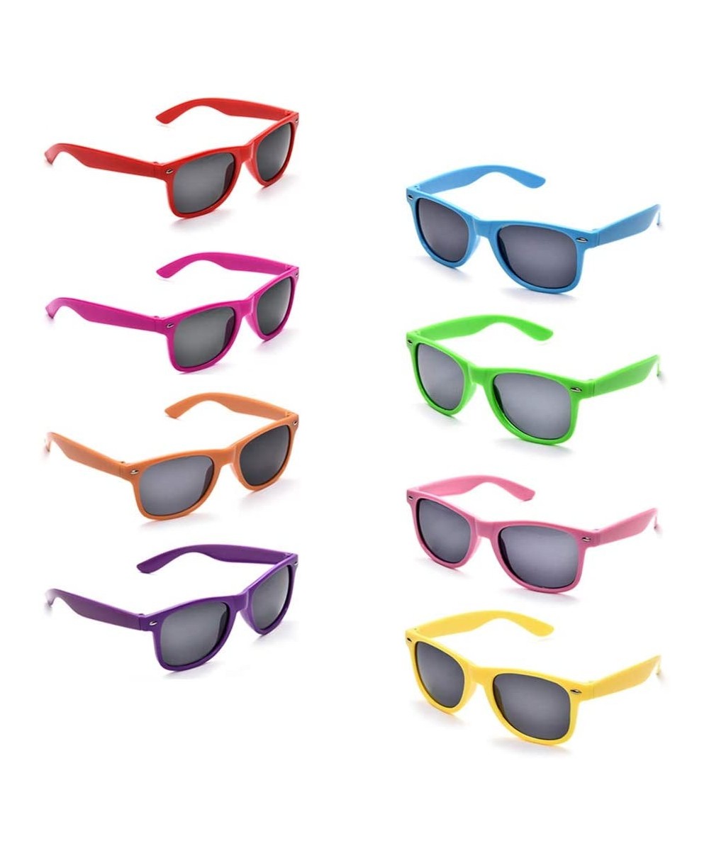 Neon Colors Party Favor Supplies Unisex Sunglasses Pack of 8 for Kids (8 Pack Mix) - 8 Pack Mix - CI18CI2D86R $8.35 Favors