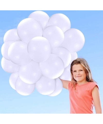 Agreatca 100 Pcs Matte White Latex Balloons- Party Balloons for Wedding or Party Decorations(12 to 14" After Inflation- 2.8g)...