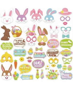 Easter Party Supplies decorations-51 PCS Easter Photo Booth Props- Easter Party Favors- Spring Party Photo Booth Easter Egg H...
