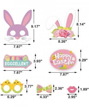 Easter Party Supplies decorations-51 PCS Easter Photo Booth Props- Easter Party Favors- Spring Party Photo Booth Easter Egg H...