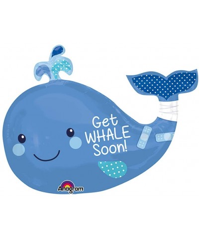 Get Whale Soon! Adorable Blue Whale 34" Foil Balloon - CA18SU7W3MG $6.11 Balloons