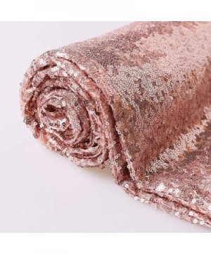 Glitter Rose Gold Sequin Tablecloth Rectangle 60x120in Wedding Party Banquet Christmas Shimmer Table Cover Rectangular Sparkl...