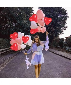 Heart Shape Latex Balloons for Valentines Day-Propose Marriage-Wedding Party(White+Red +pink)3 Style-12 Inch - C818NTE2WQ8 $7...