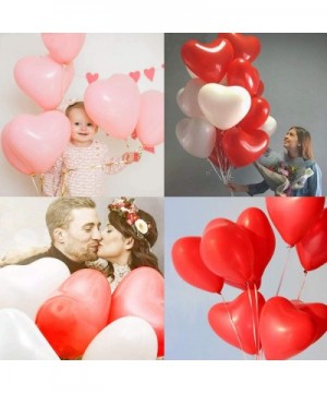 Heart Shape Latex Balloons for Valentines Day-Propose Marriage-Wedding Party(White+Red +pink)3 Style-12 Inch - C818NTE2WQ8 $7...